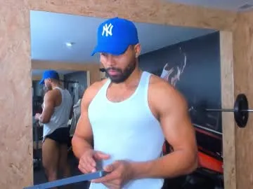 logansimmons — GOAL: flex my arms  [20 tokens remaining] you want to taste all my milk, it's all for you  #BBC #ebony #muscle #gym #uncut