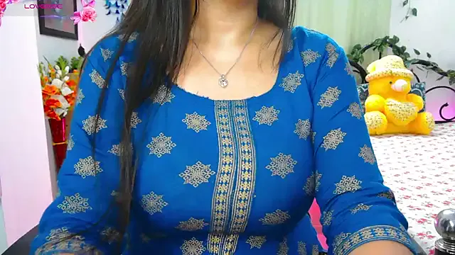 StripChat thyAnvi is Freechat thyAnvi — cream on boobs tease
